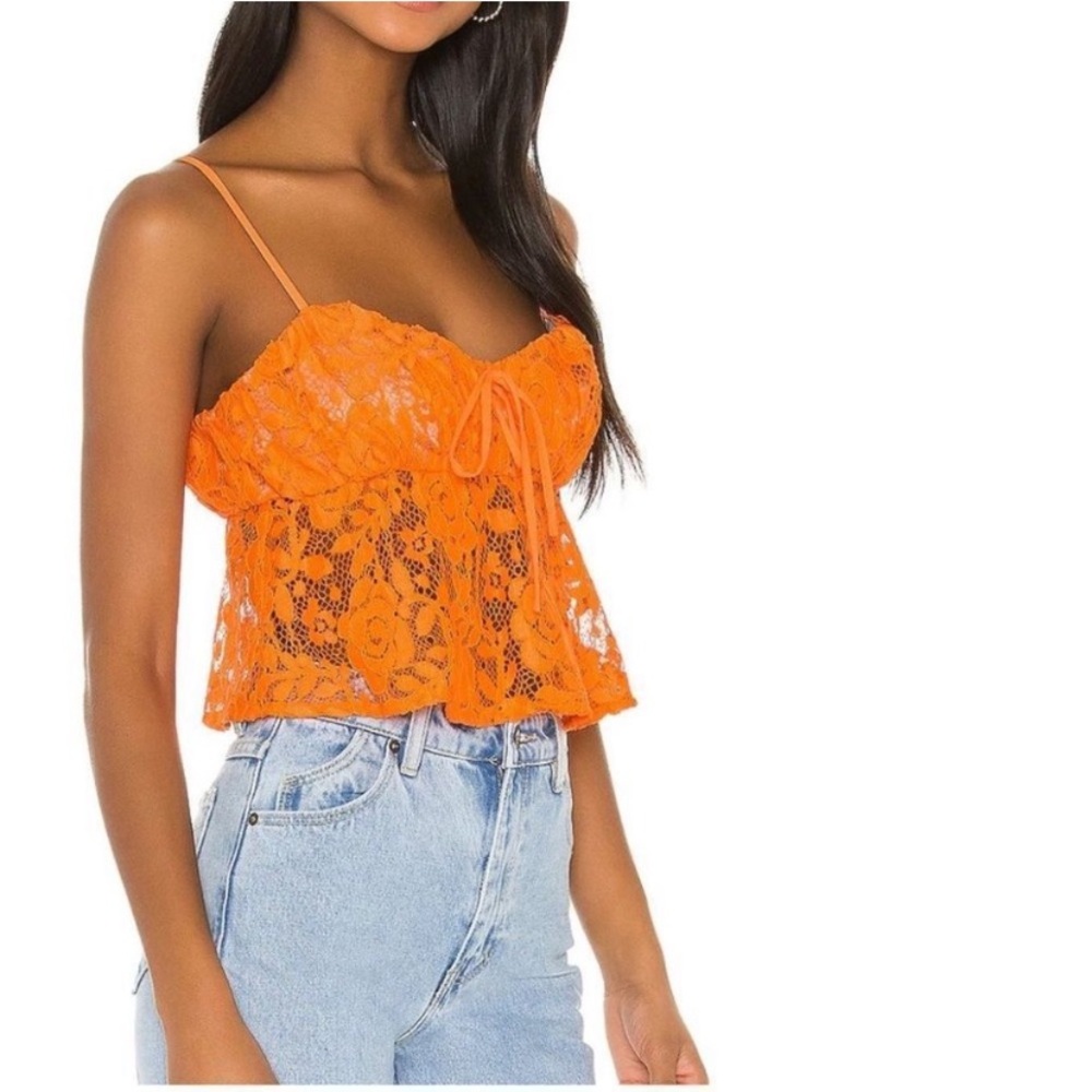 Majorelle Friday Night Lace Crop Top